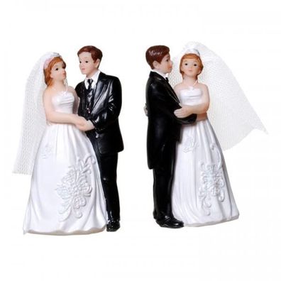 Udo Schmidt GmbH 1 StueckPolyresin Figur Hochzeitspaar Brautpaar 9x5cm Sortiert