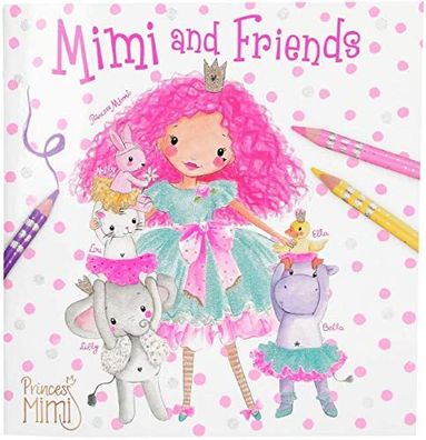 1x Malbuch "Princess Mimi and Friends", Ausmalbuch