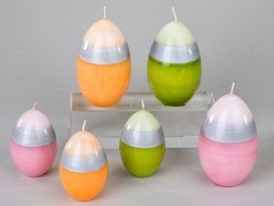 Osterdeko Eierkerze 9cm Scala sortiert 1 von 3 Farben