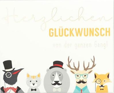 Wunscherfüller Soundbox 1 Stück -Herzlichen Glückwunsch von der ganzen Gang