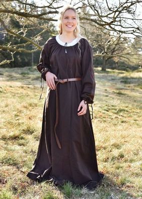 Einfaches mittelalterliches Kleid / Unterkleid Braun