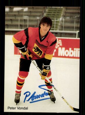 Peter Vondal Autogrammkarte Eishockey Original Signiert + A 228956