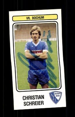Christian Schreier VfL Bochum Panini Sammelbild 1983 Original Signiert + A 228999