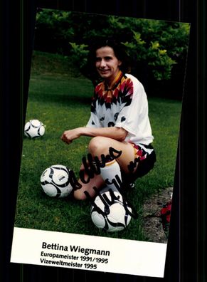 Bettina Wiegmann DFB Nationalspielerin Foto Original Signiert + A 229081