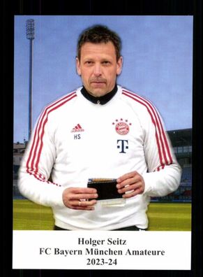 Holger Seitz Autogrammkarte Bayern München Amateure 2023-24