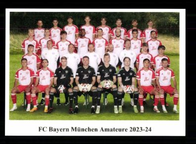 FC Bayern München Mannschaftskarte 2023-24 Amateure