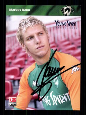 Markus Daun Autogrammkarte Werder Bremen 2003-04 Original + A 229162