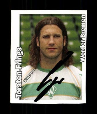 Torsten Frings Werder Bremen Panini Sammelbild 2008-09 Signiert + A 228998