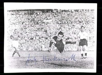Fritz Herkenrath DFB WM 1958 Original Signiert + A 229104