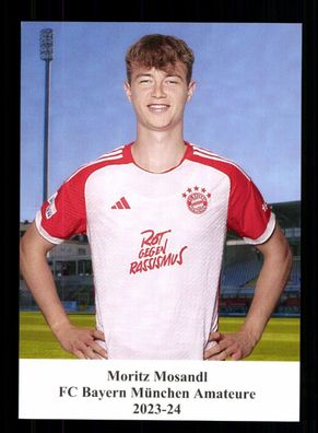 Moritz Mosandl Autogrammkarte Bayern München Amateure 2023-24