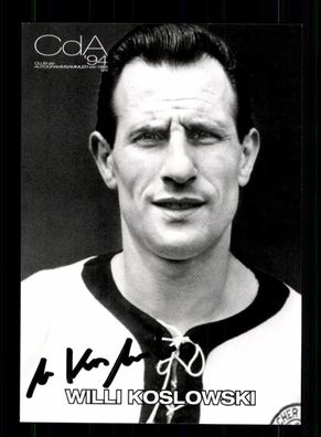 Willi Koslowski DFB Nationalspieler 60er Jahre Original Signiert + A 229124