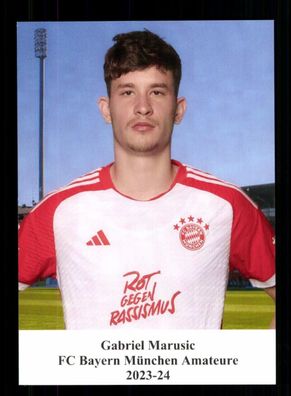 Gabriel Marusic Autogrammkarte Bayern München Amateure 2023-24