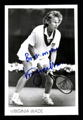 Virginia Wade Tennis Wimbledon Siegerin 1977 Original Signiert + G 39080