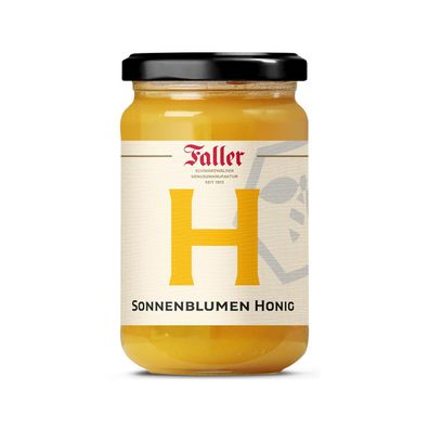 Honig von der Schwarzwälder Genussmanufaktur Faller, Sonnenblumen Honig 380 g