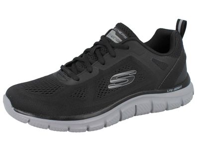 Skechers Track-Broader Herren Sneaker Schnürschuhe Trainingsschuhe schwarz