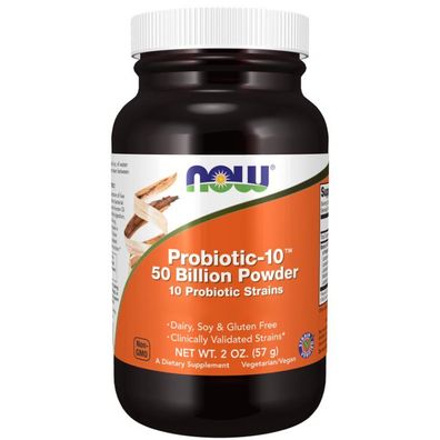 Now Foods, Probiotic-10, 50 Billion Powder, 2 oz (57g)