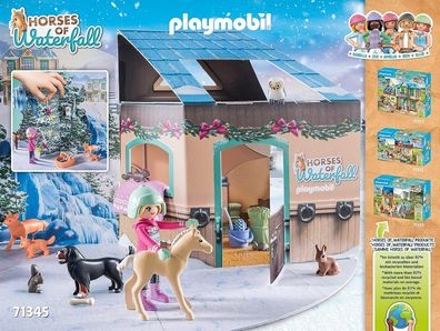 Playmobil Adventskalender Pferde 71345 Weihnachtliche Schlittenfahrt, Horses of ...