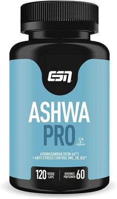 ESN Ashwa Pro, 120 Kapseln, Ashwagandha KSM-66