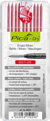 Pica Dry 10 x Ersatzminen Multi Use Rot