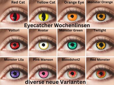 Wochen Kontaktlinsen verschiedene neue Farben und Motive