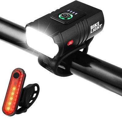 Fahrradlichter, wiederaufladbare USB-Fahrradlichter, Fahrradlichter und Rücklichter,