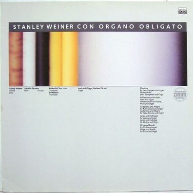 Schwann Musica Mundi DMM VMS 1042 - Stanley Weiner Con Organo Obligato