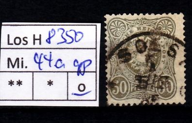 Los H8350: Deutsches Reich Mi. 44 a, gest., gepr.