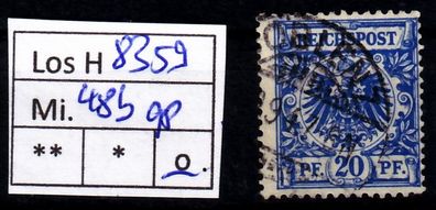 Los H8359: Deutsches Reich Mi. 48 b, gest., gepr.