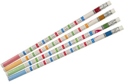 60 x Bleistifte mit 1x1 | Multipliziertabelle Radierer | Mathe Schule Lehrer