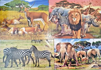 8 x Puzzle Tierwelten | ca. 28 x 21 cm | Geburtstag Mitgebsel Tombola Kinder OVP