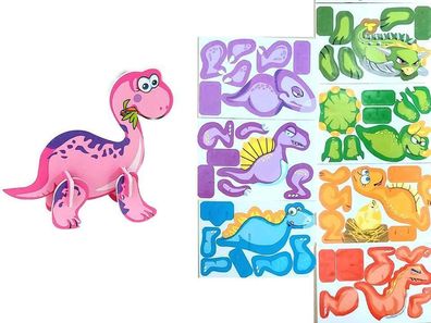 12 x 3D Dino Puzzle | Geburtstag Mitgebsel Tombola | Schule Kindergarten KITA