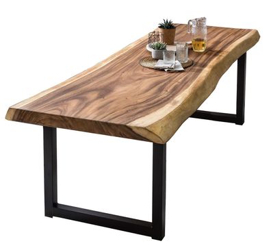 Baumkante-Esstisch TABLES &amp; CO Suarholz natur