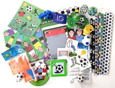 FUßBALL | 24 x Kleinspielzeug Mitgebsel Mix Jungen Kindergeburtstag Give away
