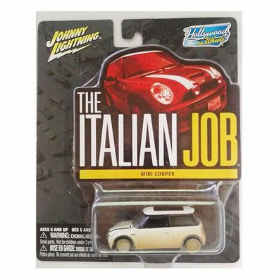 Johnny Lightning | The Italian Job | Mini Cooper S - Dirty Look - WHITE 1:64