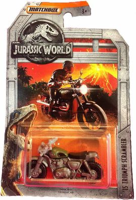 Matchbox Jurassic PARK Jurassic World - 2015 Triumph Scrambler 1:64