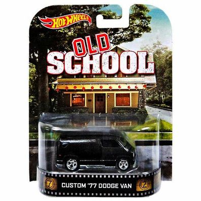 Hot Wheels OLD SCHOOL Custom '77 Dodge Van - Retro 1:64