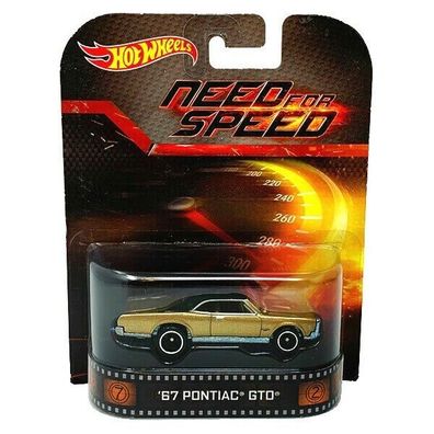 NEED FOR SPEED 1967 Pontiac GTO - Hot Wheels Retro Entertainment 1:64