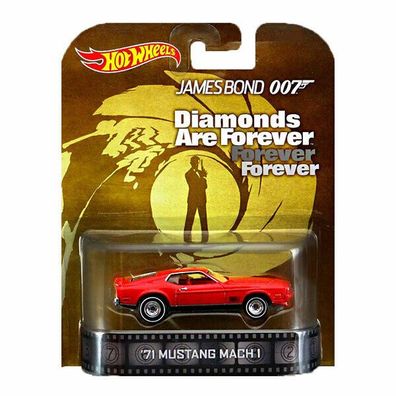 JAMES BOND Diamonds Are Forever Mustang Mach1 - Hot Wheels Entertainment 1:64