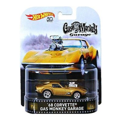 GAS MONKEY 1968 Corvette Garage - Hot Wheels Retro Entertainment 1:64