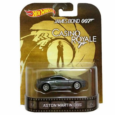 JAMES BOND Casino Royale Aston Martin DBS - Hot Wheels Retro Entertainment