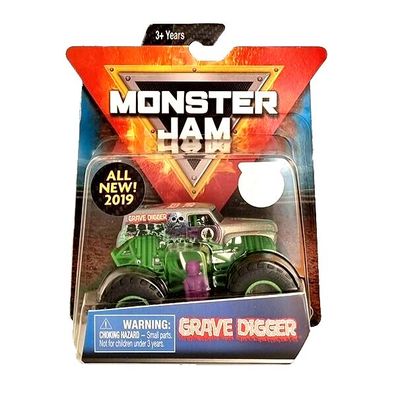 GRAVE DIGGER Monster Truck - Hot Wheels Monster Jam 2019 purple 1:64