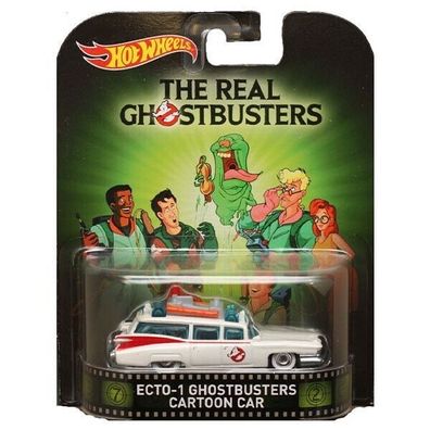 ECTO-1 Ghostbusters Cartoon CAR - Hot Wheels Retro Entertainment 1:64