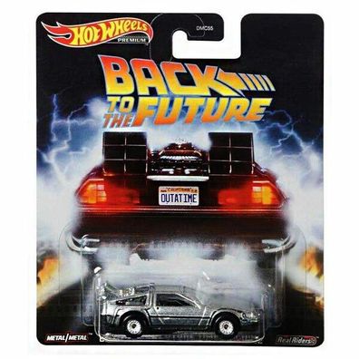 BACK TO THE FUTURE Time Machine DeLorean - Hot Wheels Retro DJF49 1:64