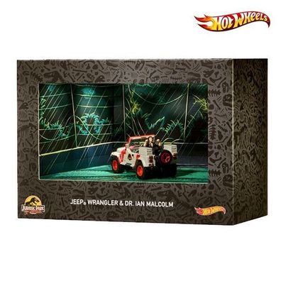 SDCC 2023 HOT WHEELS Jurassic PARK JEEP Wrangler DR. IAN Malcolm