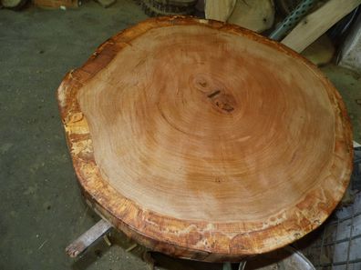 Baumscheibe, Holzscheibe, Tischplatte, Eiche 70/5 cm geschliffen