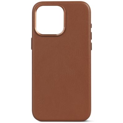 Decoded Leather Backcover für iPhone 15 Pro Max - Tan