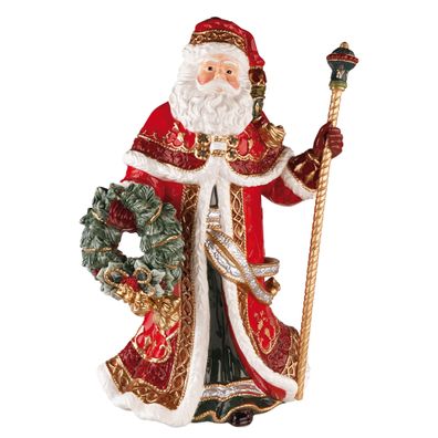 Goebel Fitz & Floyd Christmas Collection Figur 'Santa mit Kranz' 2023