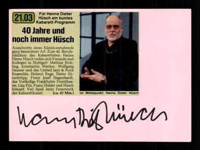 Hans Dieter Hübsch Original Signiert ## BC 206966