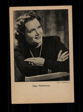 Olga Tschechowa Autogrammkarte 1940er Jahre ohne Unterschrift # BC 206326