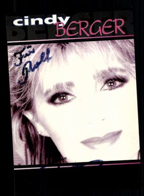 Cindy Berger Autogrammkarte Original Signiert ## BC 203112
